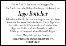 Abschied von Ingo Böttcher